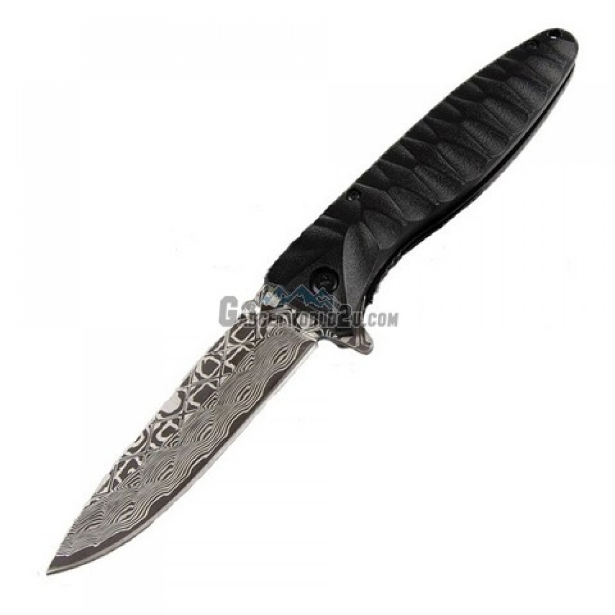 Ganzo G620-B2 Liner Lock Folding Knife (Black, Etched)