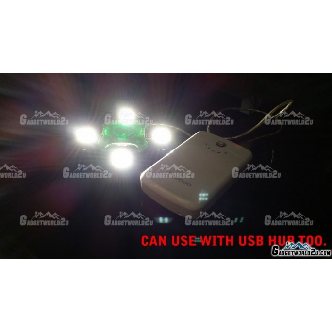 6 LED Warm White Portable USB Light Touch Dimmer Control 