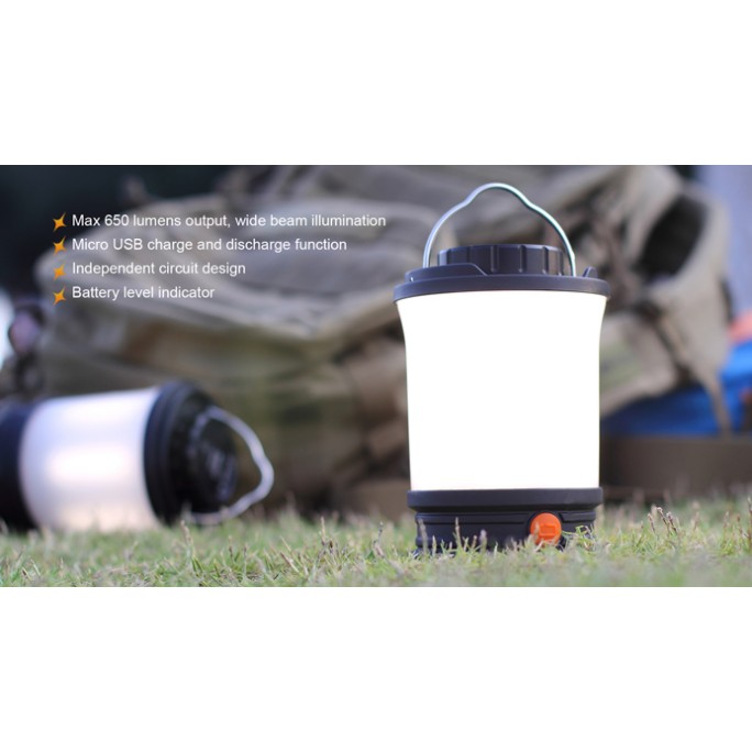 Fenix CL30R Rechargeable 650 Lumens Camping Lantern w Battery