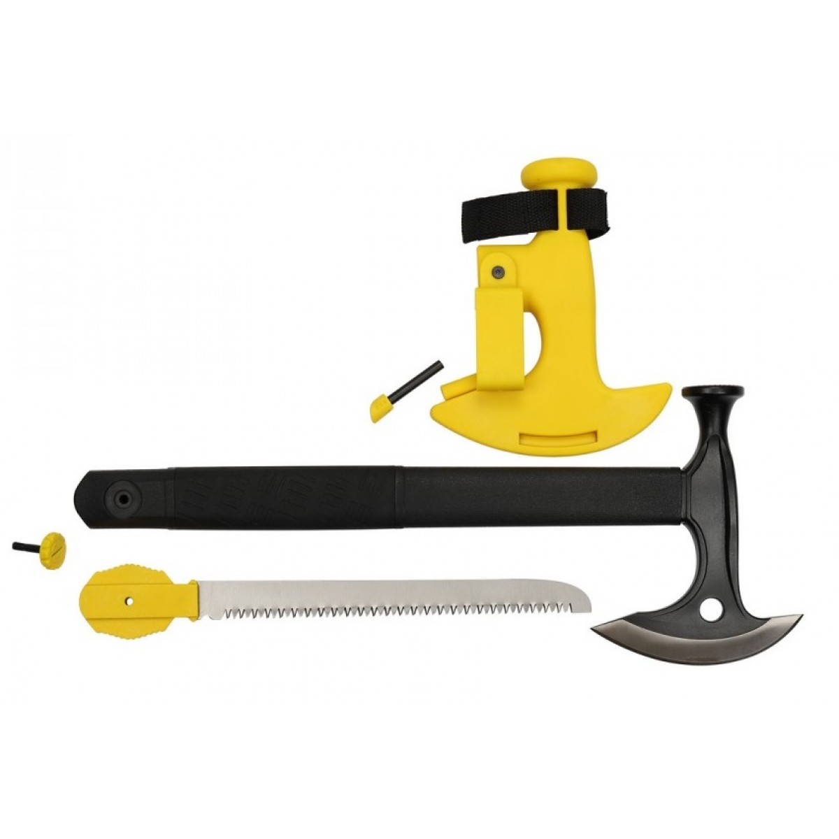 Ganzo Firebird Axe Hammer Saw w Fire Starter FSA02-YE