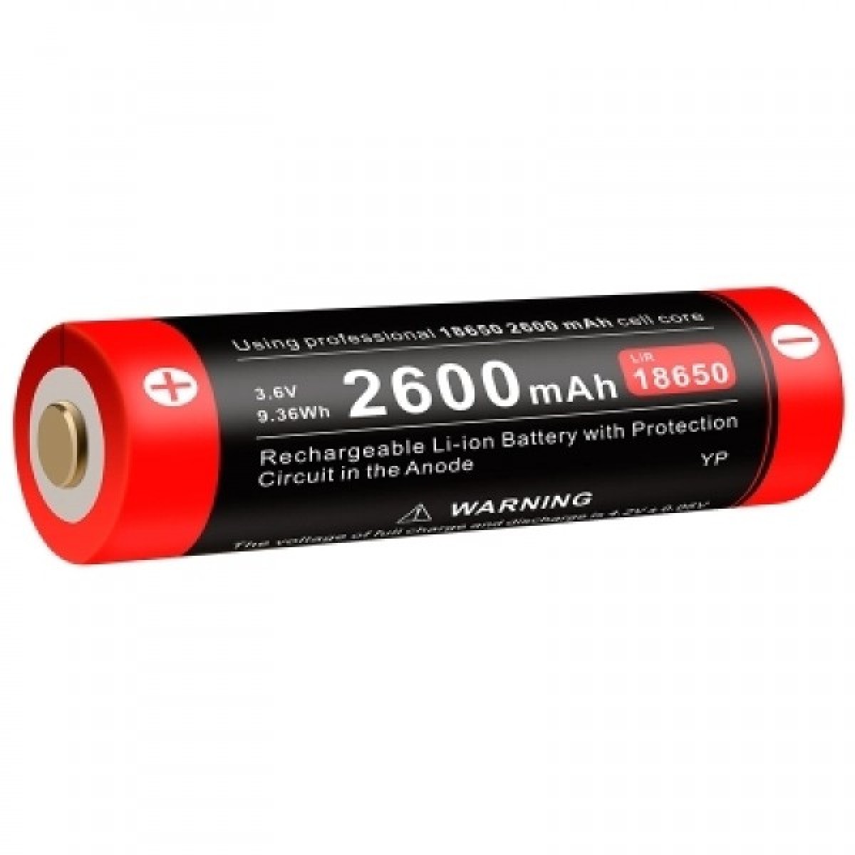 Klarus 18650 2600mAh 3.6V MicroUSB Liion Protected Rechargeable