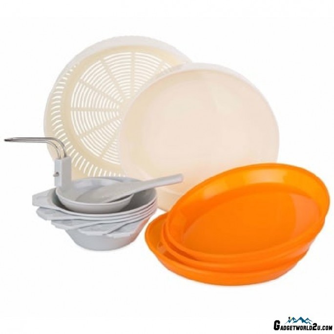 Kovea Cookware Hard 56 KSK-WH56 Hard Anodizing Coating Cookware for 5-6 Persons