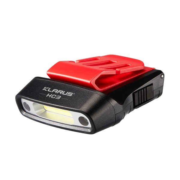 Klarus HC3 Cap Visor Clip Motion-Sensing Lamp 100L Rechargeable Headlamp Black