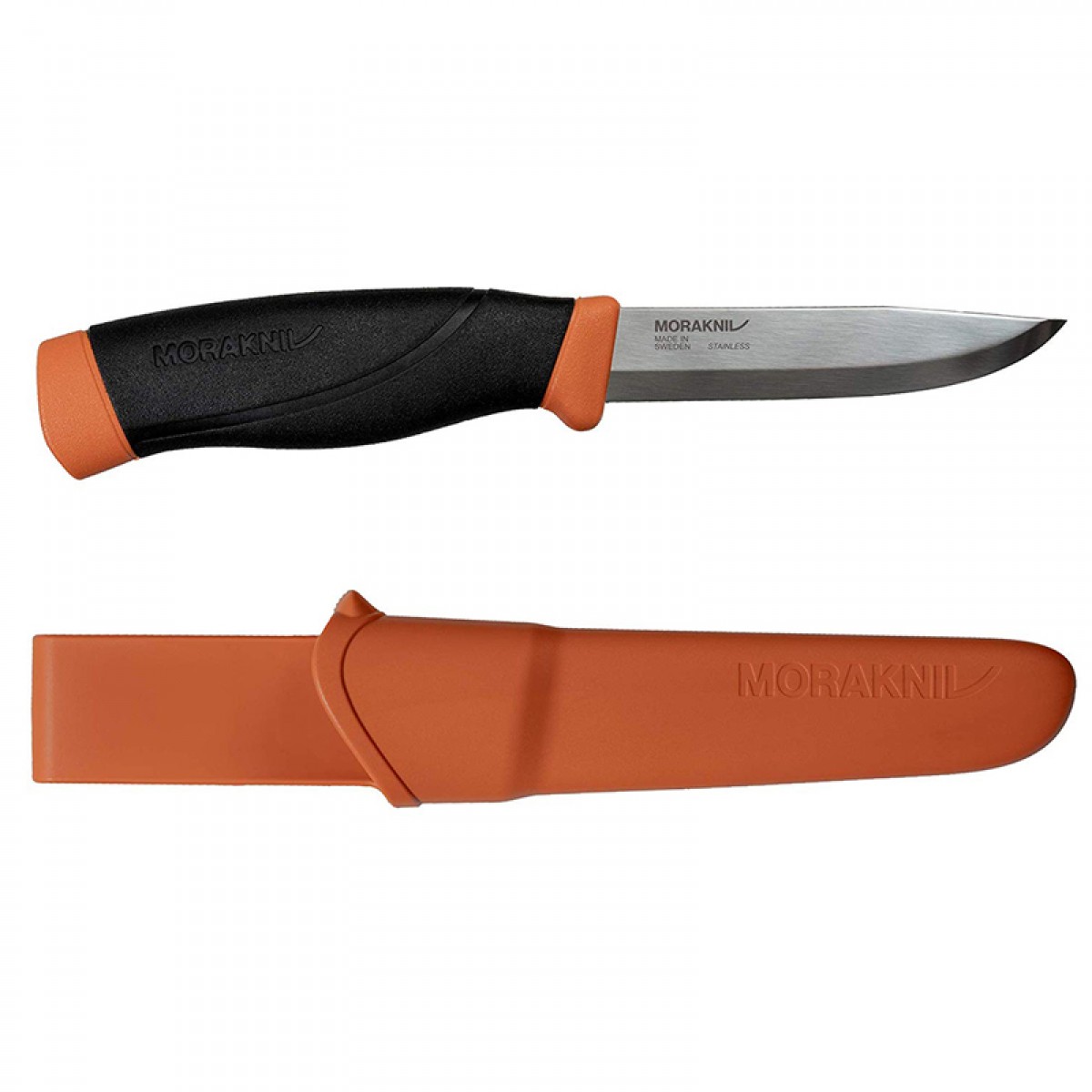 MoraKniv Companion Heavy Duty (S) Burnt Orange Bushcraft Knife 13260
