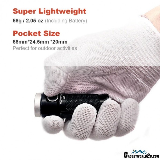 WOWTAC W1 CREE XP-G2 CW LED 562L Rechargeable Flashlight