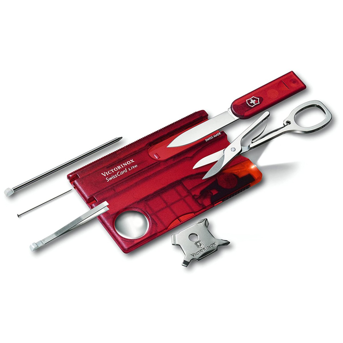 Victorinox SwissCard Lite Ruby Multitool Pocket Knife 0.7300.T