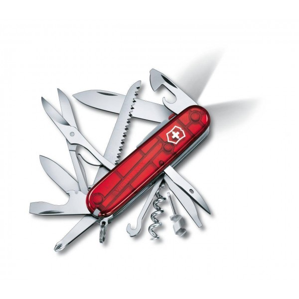 Victorinox Huntsman Lite Translucent Red Multitool 1.7915.T