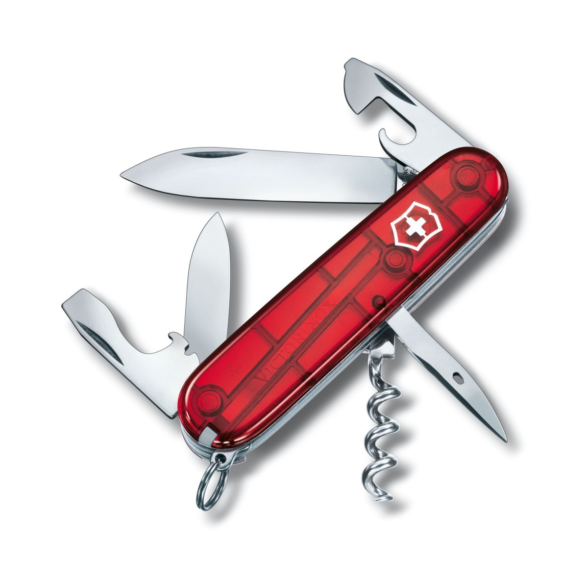 Victorinox Spartan Trans Red Trans Multitool Pocket Knife 1.3603.TB1