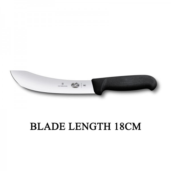 Victorinox Fibrox 18cm Curved Rigid Butcher Skinning Knife 5.7703.18