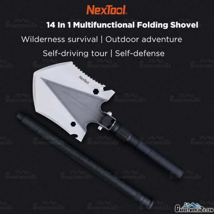 NexTool 14 In 1 Multifunctional Shovel Spade Camping Survival Tools KT5524