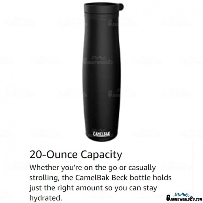 Camelbak Beck SST 600ml Insulated Stainless Steel Thermos Water Bottle Black