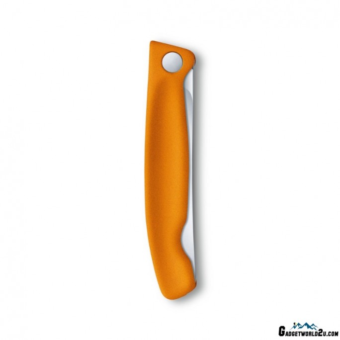 Victorinox Swiss Classic 11cm Wavy Edge Serrated Foldable Paring Knife Orange 6.7836.F9B