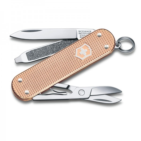 Victorinox Classic Alox Fresh Peach Multitool Pocket Knife 0.6221.202G