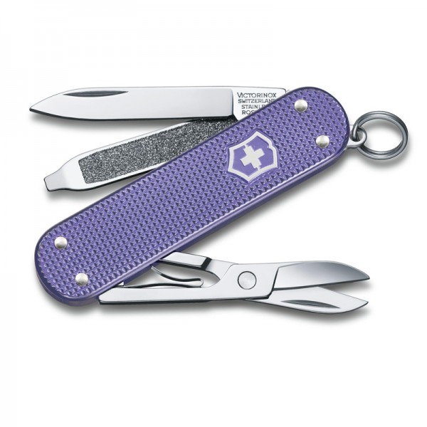 Victorinox Classic Alox Electric Lavender Multitool Pocket Knife 0.6221.223G