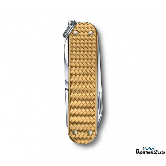 Victorinox Classic Precious Alox Brass Gold Multitool 0.6221.408G