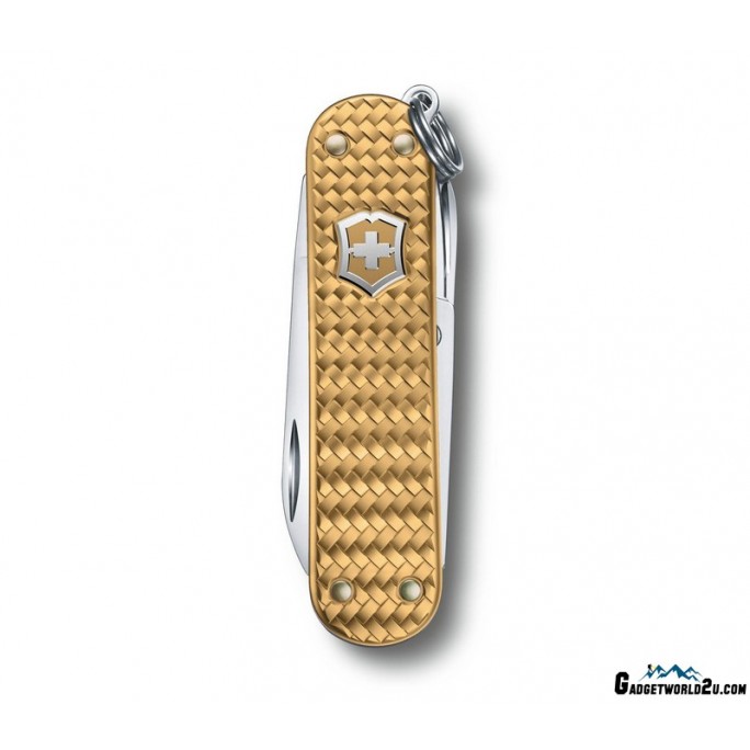Victorinox Classic Precious Alox Brass Gold Multitool 0.6221.408G
