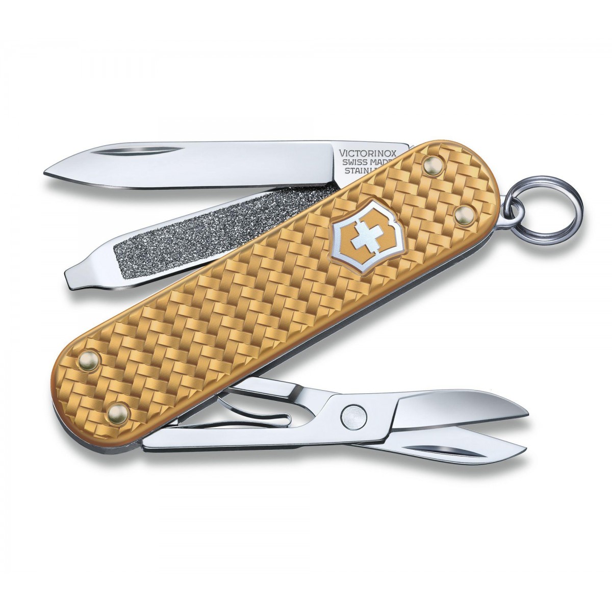 Victorinox Classic Precious Alox Brass Gold Multitool 0.6221.408G