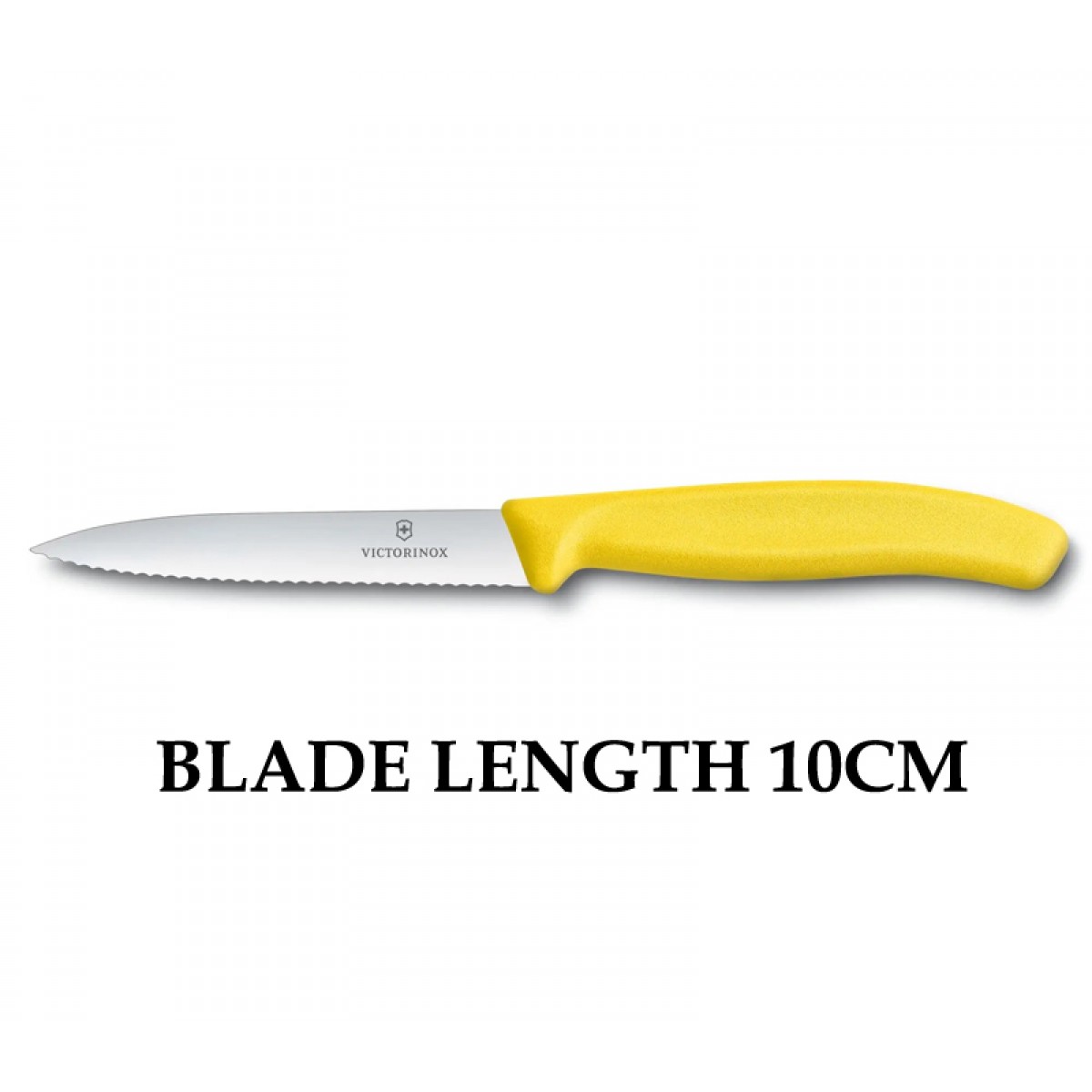 Victorinox Swiss Classic 10cm Wavy Edge Paring Knife Yellow 6.7736.L8