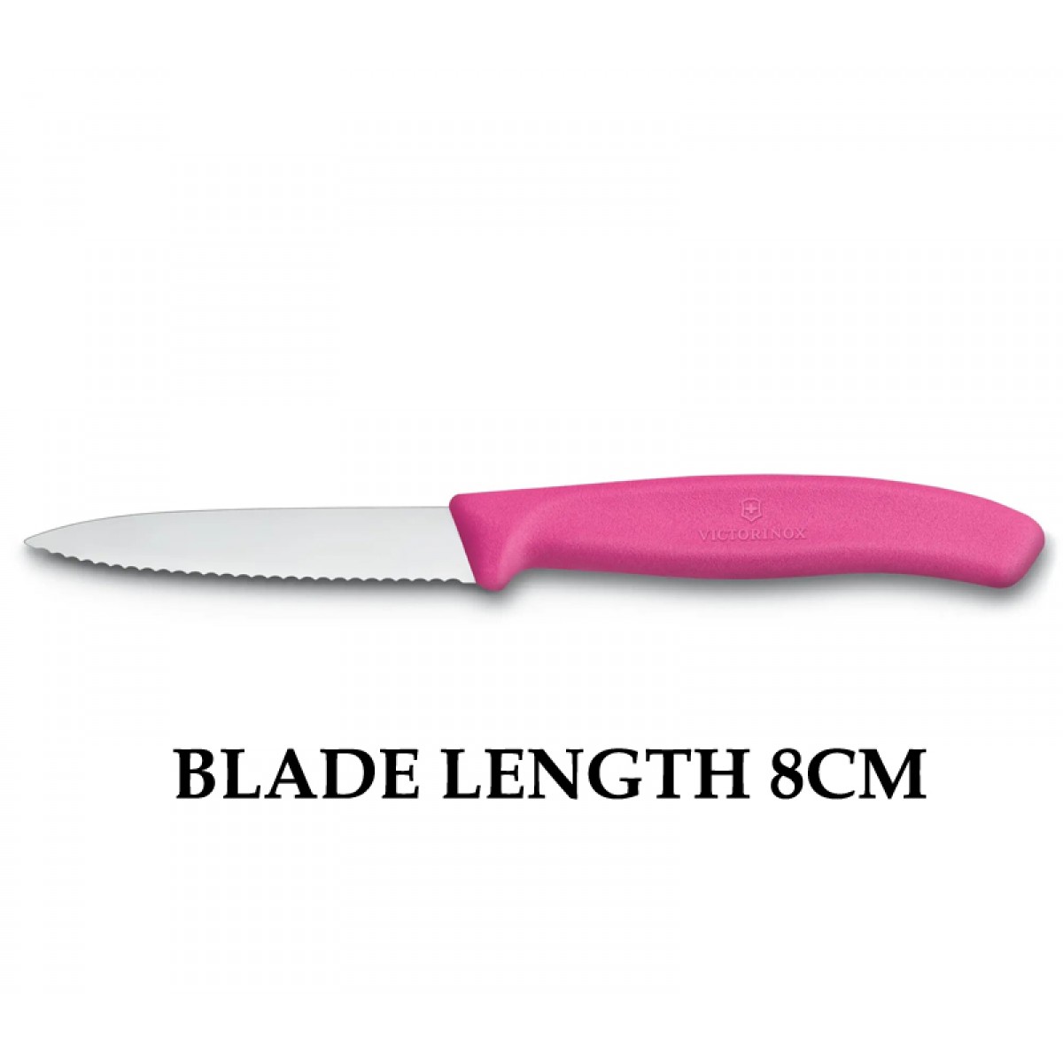 Victorinox Swiss Classic 8cm Wavy Edge Paring Knife Pink 6.7636.L115