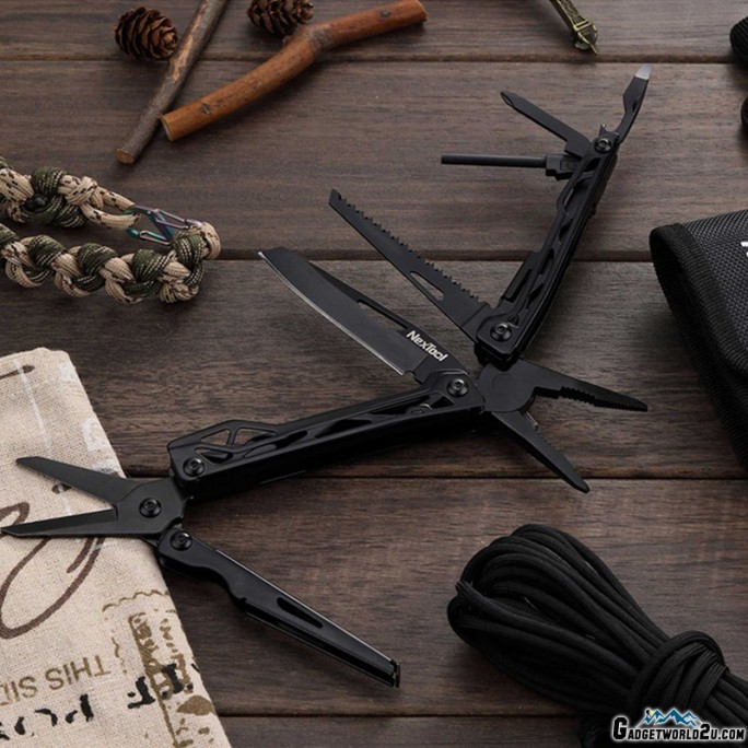 NexTool Multi Functional EDC 10-in-1 Multitool Pliers Knife Scissors NE0123
