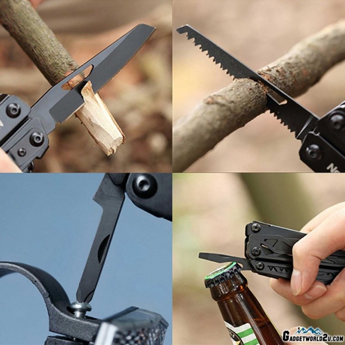 NexTool Multi Functional EDC 10-in-1 Multitool Pliers Knife Scissors NE0123