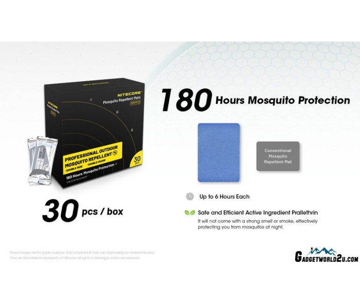 Nitecore MRM10 Mosquito Repellent Mats refill for EMR05, EMR06, EMR10
