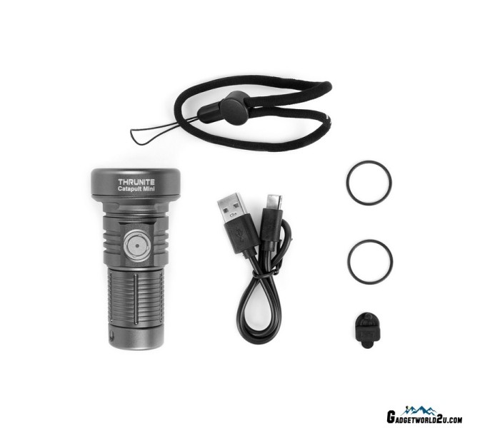 ThruNite Catapult Mini Grey OSRAM CW LED 680L Rechargeable Flashlight