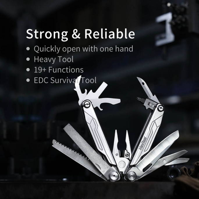 NexTool 19-in-1 Flagship Captain NE20214 Steel Full Size Pliers Multifunctional Multitool