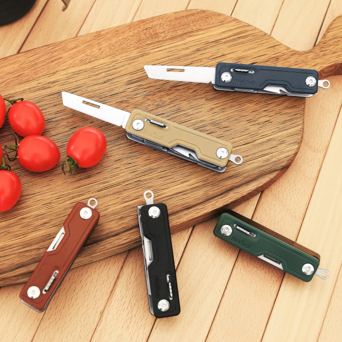 NexTool 10-in-1 Multifunctional Knife NE20098 (Olive Drab) Pocket Size Multitool