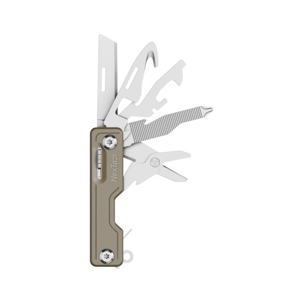 NexTool 10-in-1 Multifunctional Knife NE20100 (Khaki) Pocket Size Multitool