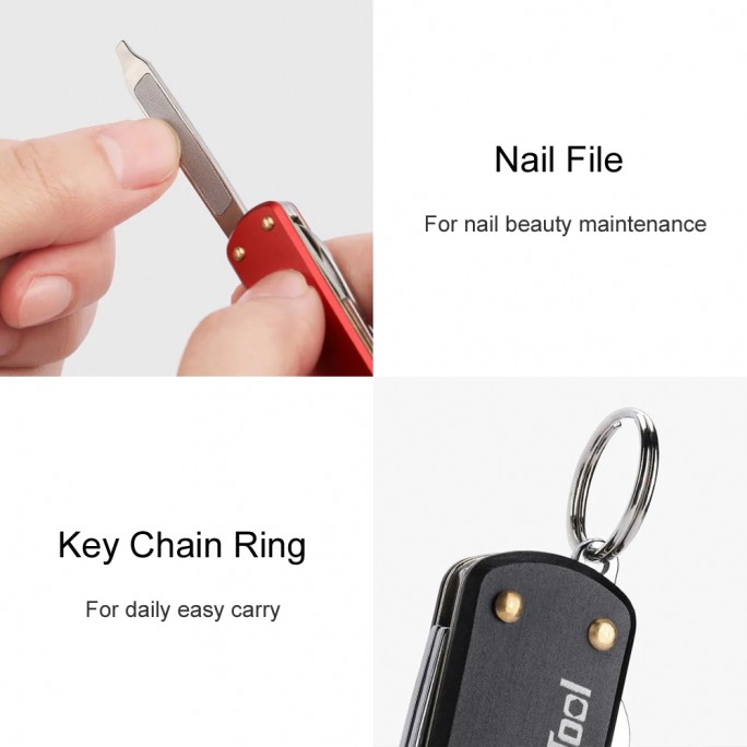 NexTool 5-in-1 Multifunctional Knife NE0141 (Black) Pocket Size Multitool
