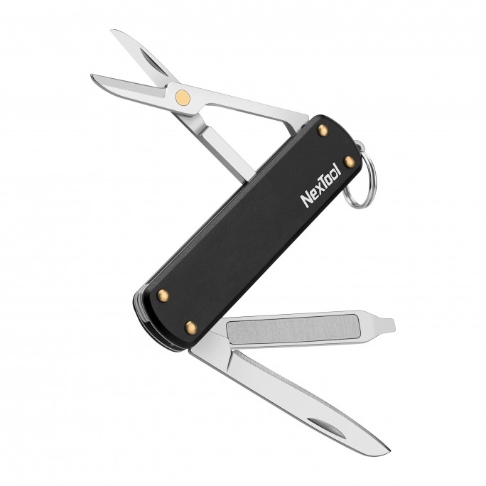 NexTool 5-in-1 Multifunctional Knife NE0141 (Black) Pocket Size Multitool