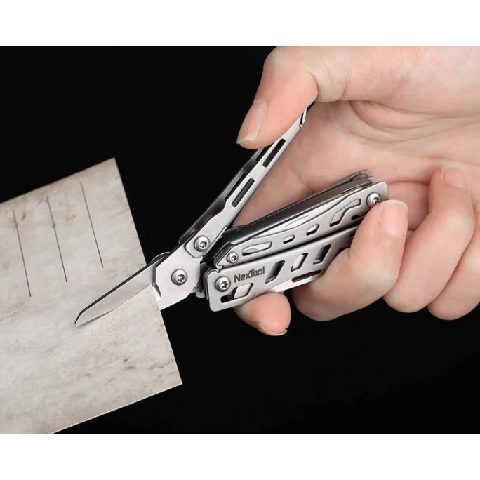 NexTool 11-in-1 Mini Flagship NE20051 (Red) Steel Full Size Pliers Scissors Multifunctional Multitool