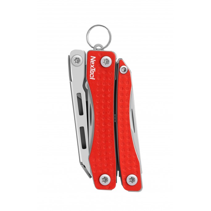 NexTool 11-in-1 Mini Flagship NE20051 (Red) Steel Full Size Pliers Scissors Multifunctional Multitool