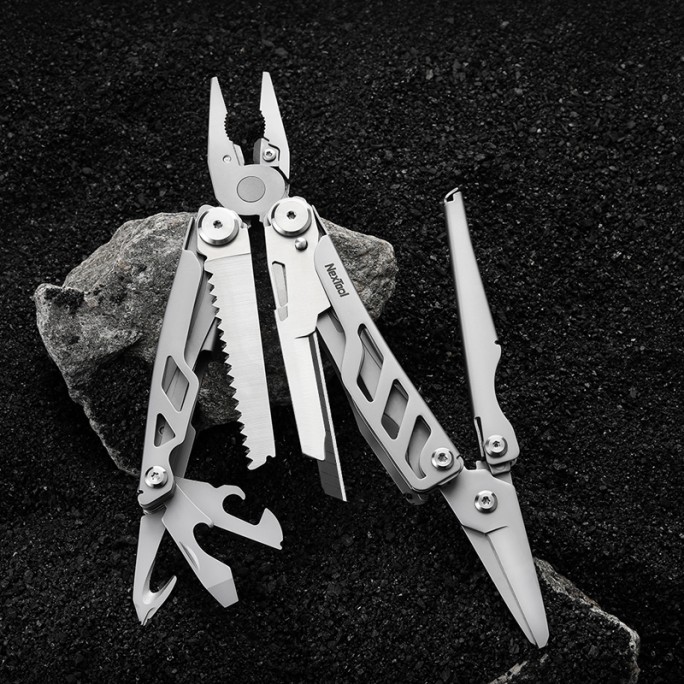NexTool 16-in-1 Flagship Pro (Blade Replace) NE20232 Steel Full Size Pliers Scissors Multitool