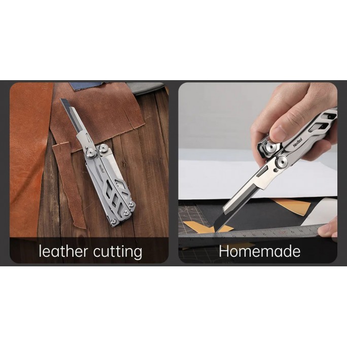 NexTool 16-in-1 Flagship Pro (Blade Replace) NE20232 Steel Full Size Pliers Scissors Multitool