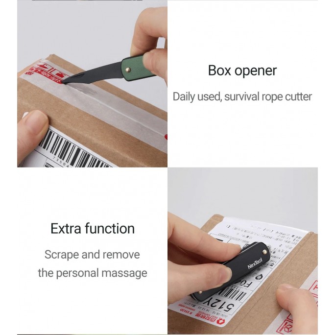 NexTool 6-in-1 Nail Clipper Multifunctional Knife NE20010 (KT5530B) (Black) Pocket Size Multitool