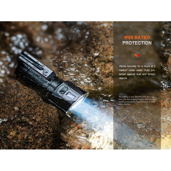 Fenix LR60R Luminus SFT70 LED and 12x SST40 LEDs 21000L Rechargeable Flashlight