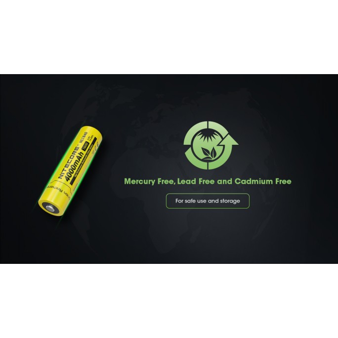 Nitecore 18650 4000mAh 5A Protected Li-ion Rechargeable Battery NL1840