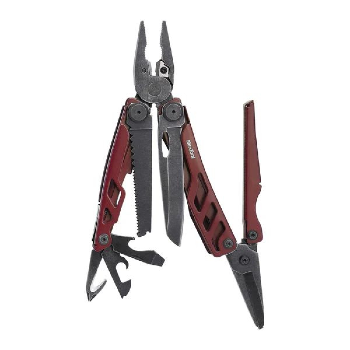 NexTool Flagship Pro NE20279 (Red) 16-in-1 Steel Full Size Pliers Scissors Multitool