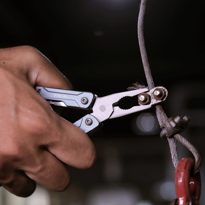 NexTool Mini Sailor NE20156A (Black) 10-in-1 EDC Steel Pliers Knife Scissors Multifunctional Multitool