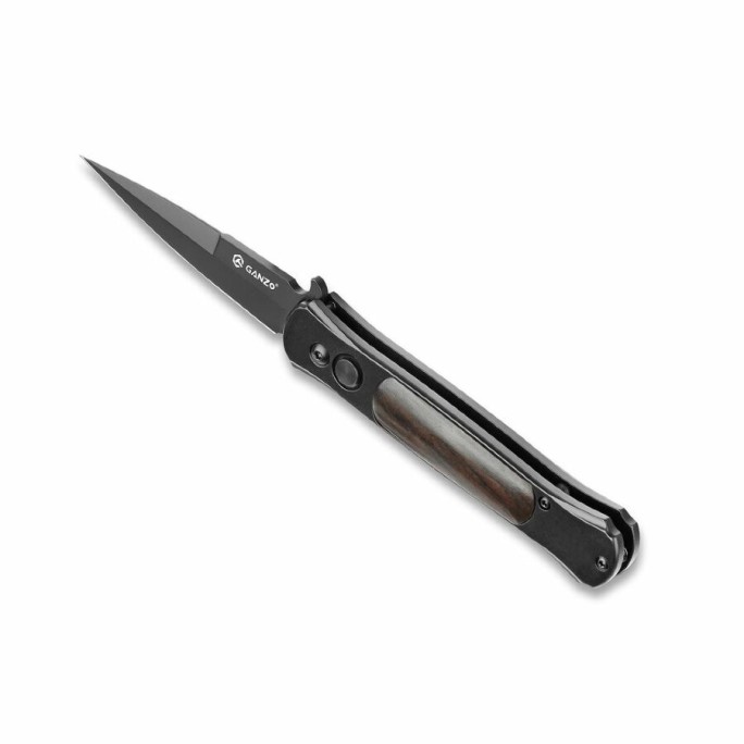 Ganzo G707B Button Lock 440C Spear Point Folding Knife