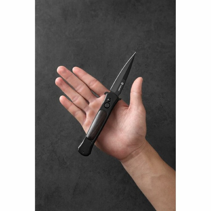 Ganzo G707B Button Lock 440C Spear Point Folding Knife