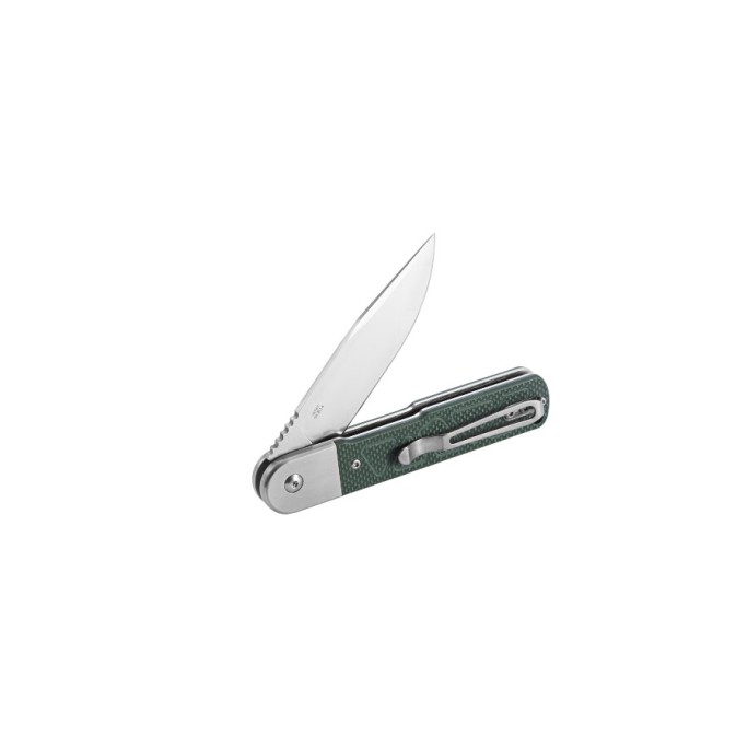 Ganzo G767-GB Button Lock 9Cr14 Stainless Steel G10 Folding Knife (Green)