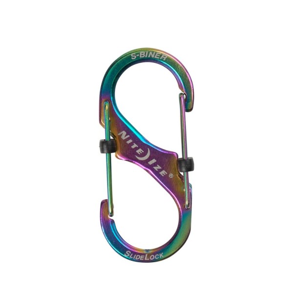 Nite Ize S-Biner SlideLock Stainless Steel #2 (Spectrum) LSB2-07-R3