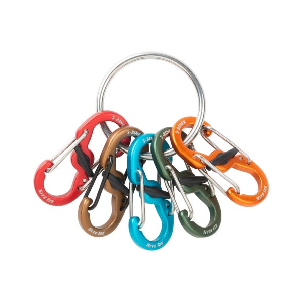 Nite Ize KeyRing Locker S-Biner Aluminium KRGA-A1-R3