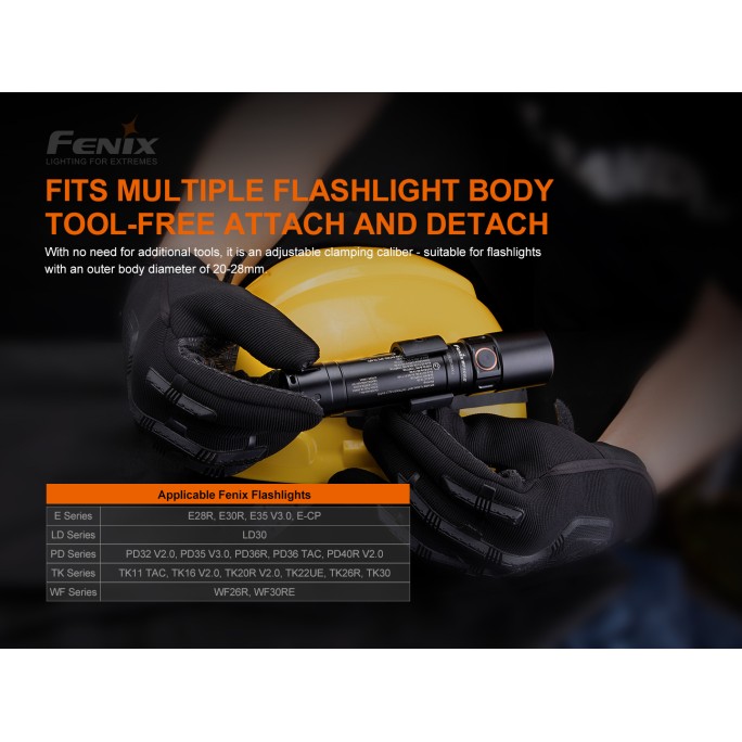 Fenix ALD-05 Helmet Flashlight Holder With Strap