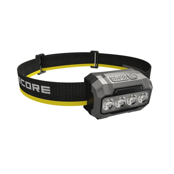 Nitecore HA23 UHE MCT 600L Headlamp + 3xAAA Alkaline Batteries (Black Rock)