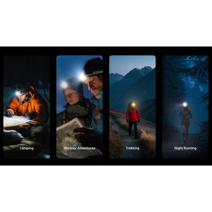 Nitecore NU25 MCT (Black) UHE LEDs 400L Multiple Colour Temperatures Rechargeable Headlamp