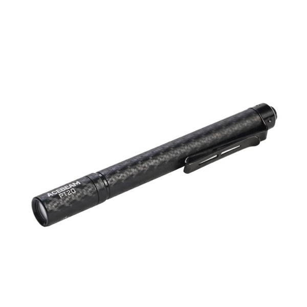 Acebeam PT20 (Black) Cool White 6500K Portable 2-AAA EDC Rechargeable Penlight